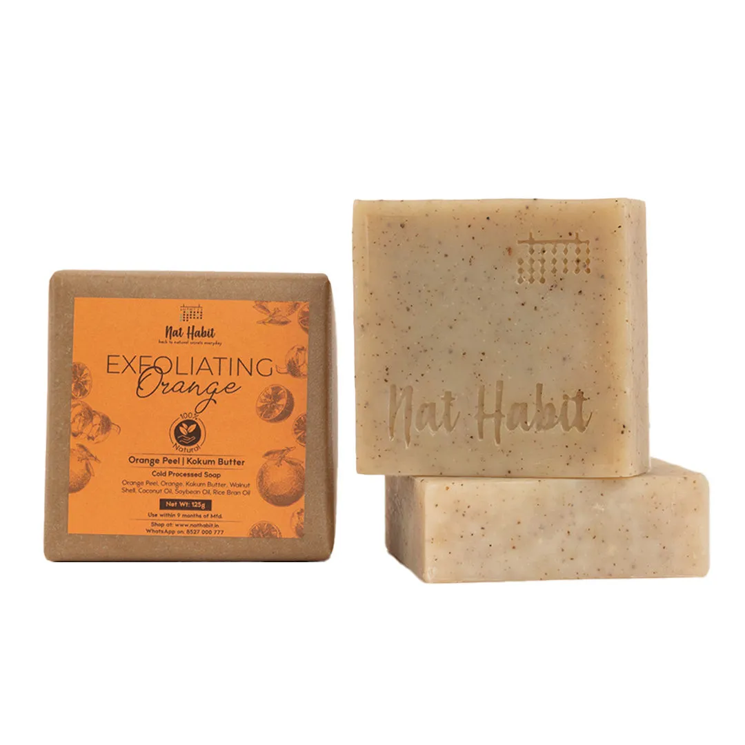 Nat Habit Exfoliating Orange Cold Processed Soap