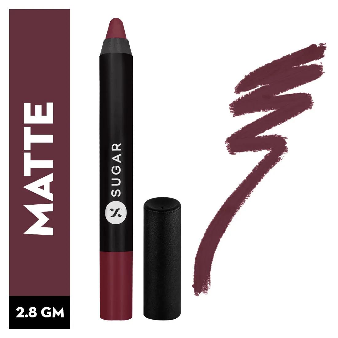 SUGAR Matte As Hell Crayon Lipstick With Free Sharpener - 15 Stephanie Plum