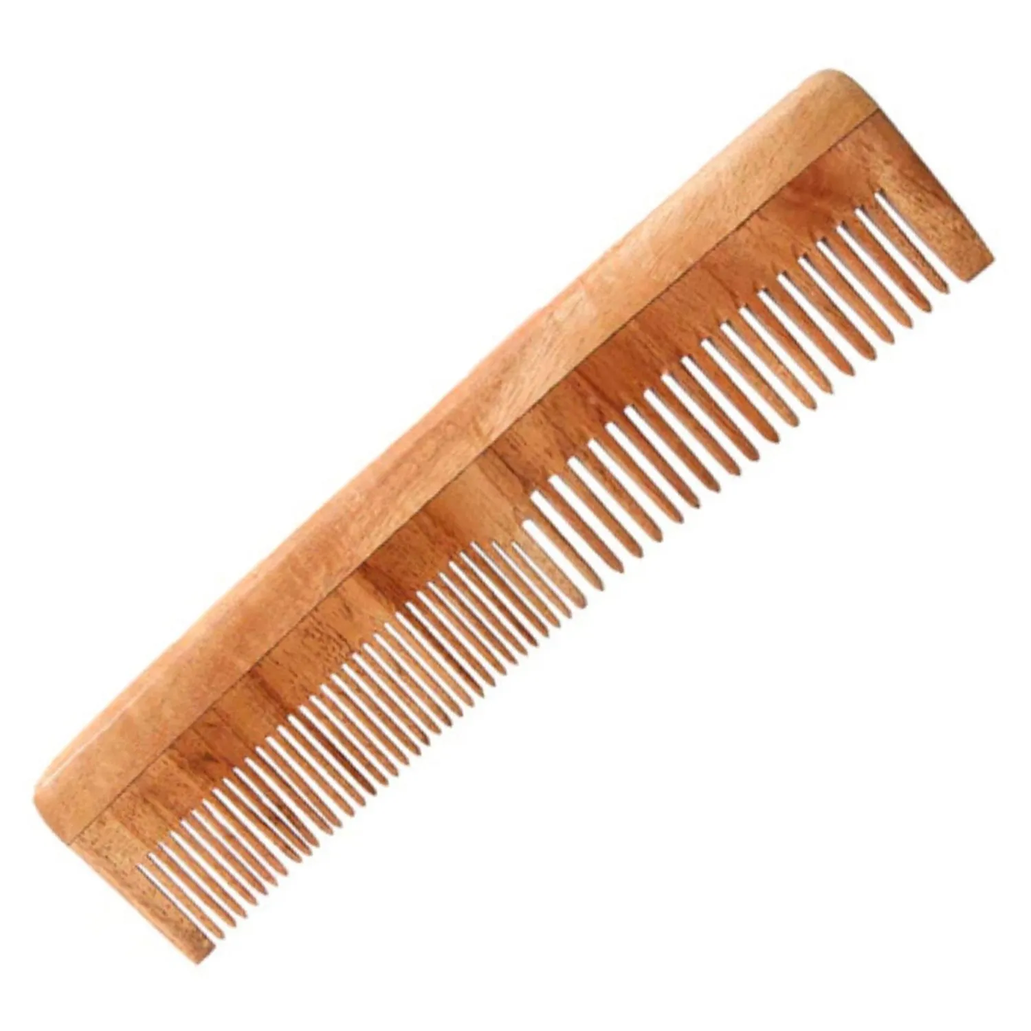 Aravi Organic Neem Wood Comb Fine And Wide Tooth For Hair Growth And Reduce Hairfall