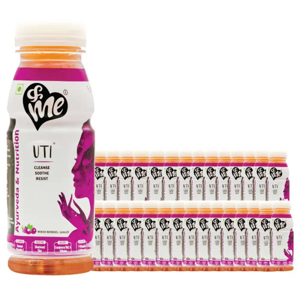 &Me UTI Relief Drink,  Mixed Berries Ginger (Pack of 30)  200 ml