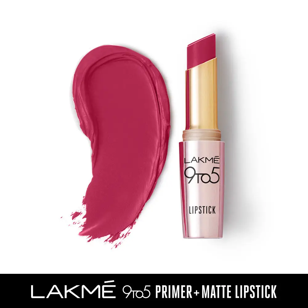 Lakme 9TO5 Primer + Matte Lip Color MP5 Maroon Mix (3.6 g)