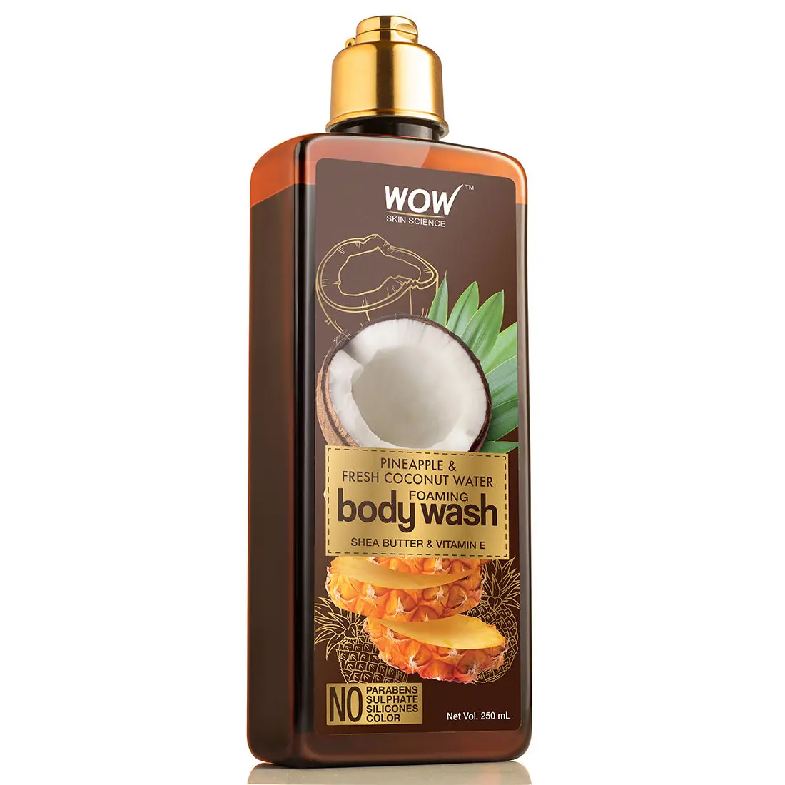 WOW Skin Science Pineapple & Fresh Coconut Water Foaming Body Wash (250 ml)