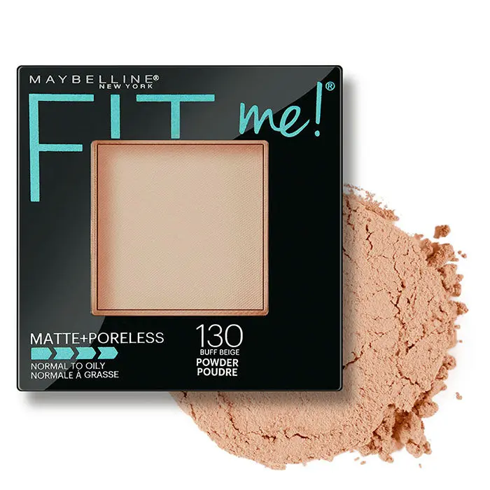 Maybelline New York Fit Me Matte+Poreless Pressed Powder - Buff Beige 130 (8.5 g)