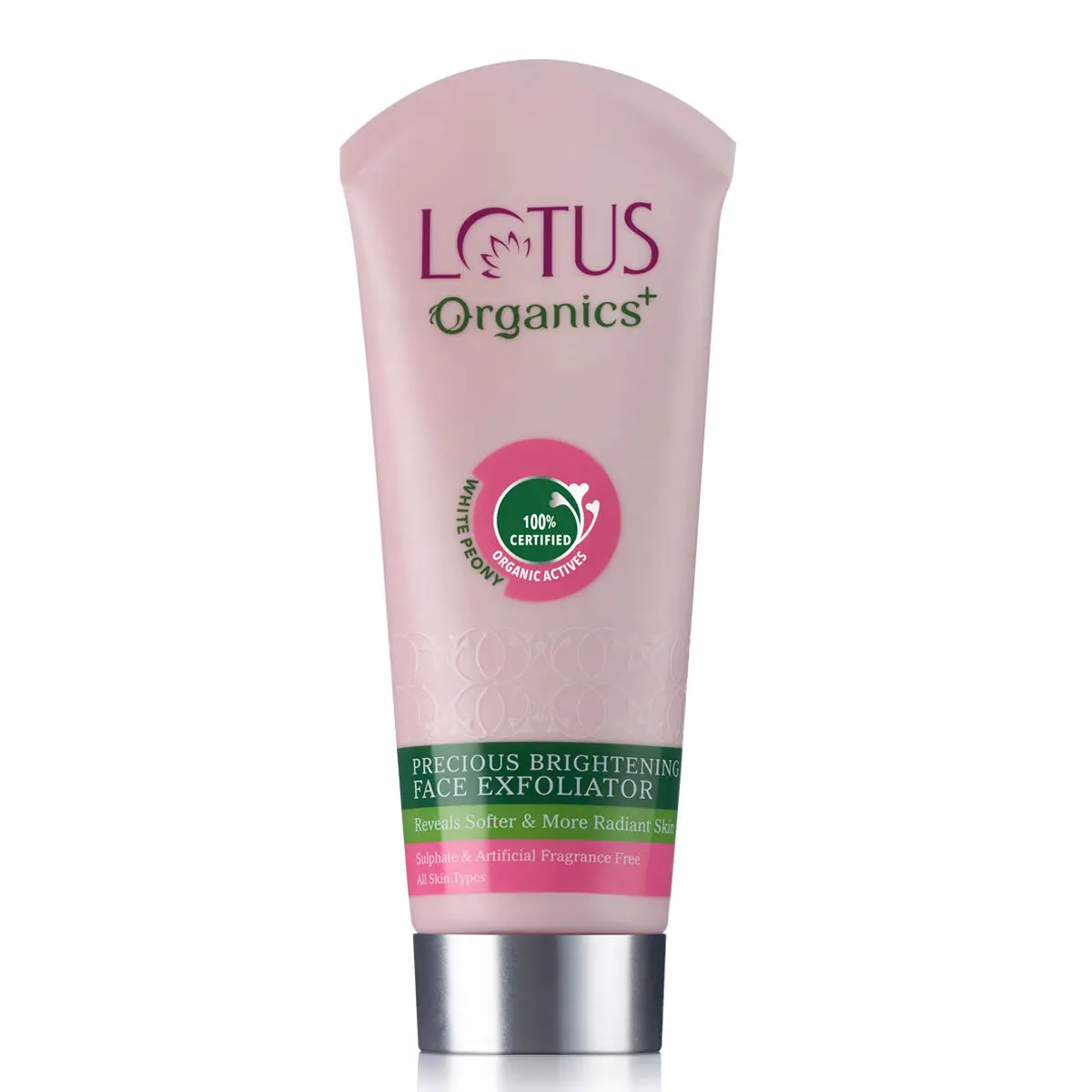 Lotus Organics+ Precious Brightening Face Exfoliator | Gentle and Effective Organic Face Scrub | 100g