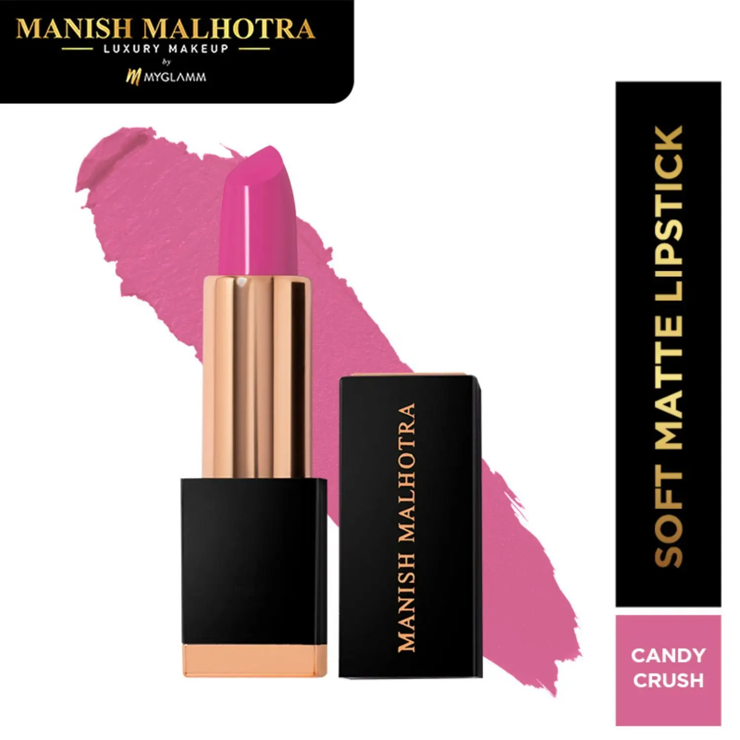 Manish Malhotra Beauty By MyGlamm Soft Matte Lipstick-Candy Crush-4gm