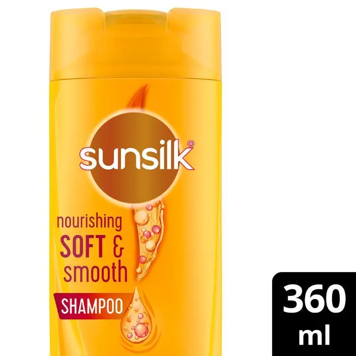 Sunsilk Nourishing Soft & Smooth Shampoo With Egg Protein, Almond Oil &Vitamin C For 2X Smoother and Softer Hair, 360 ml