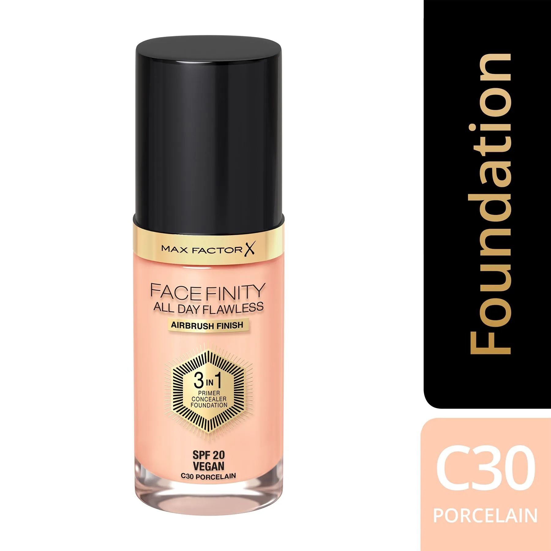 Max Factor Face Finity All Day Flawless 3 In 1 Foundation - Porcelain