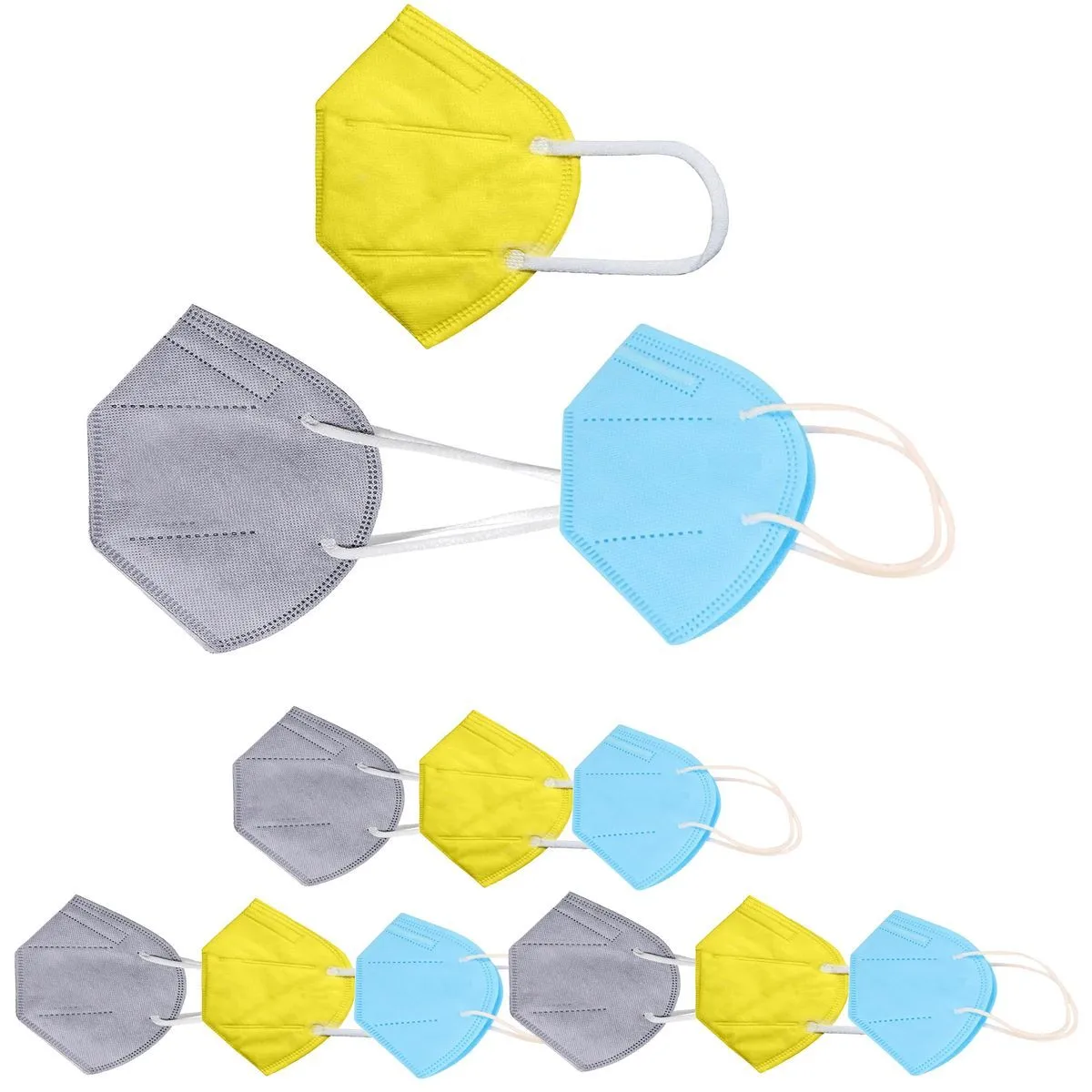 OOMPH Pack of 12 Kn95/N95 Anti-Pollution Reusable 5-Layer Mask