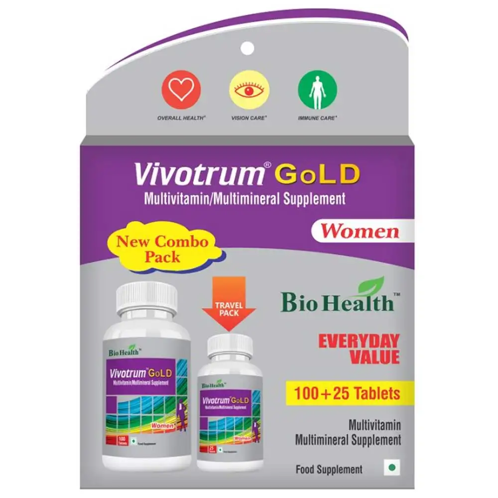 Bio Health Vivotrum Gold Women,  125 tablet(s)  Unflavoured Combo