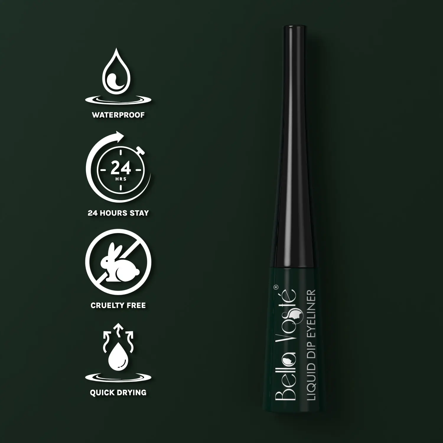 Bella Voste Liquid Dip Eyeliner Glazed Green (04) (4 ml)