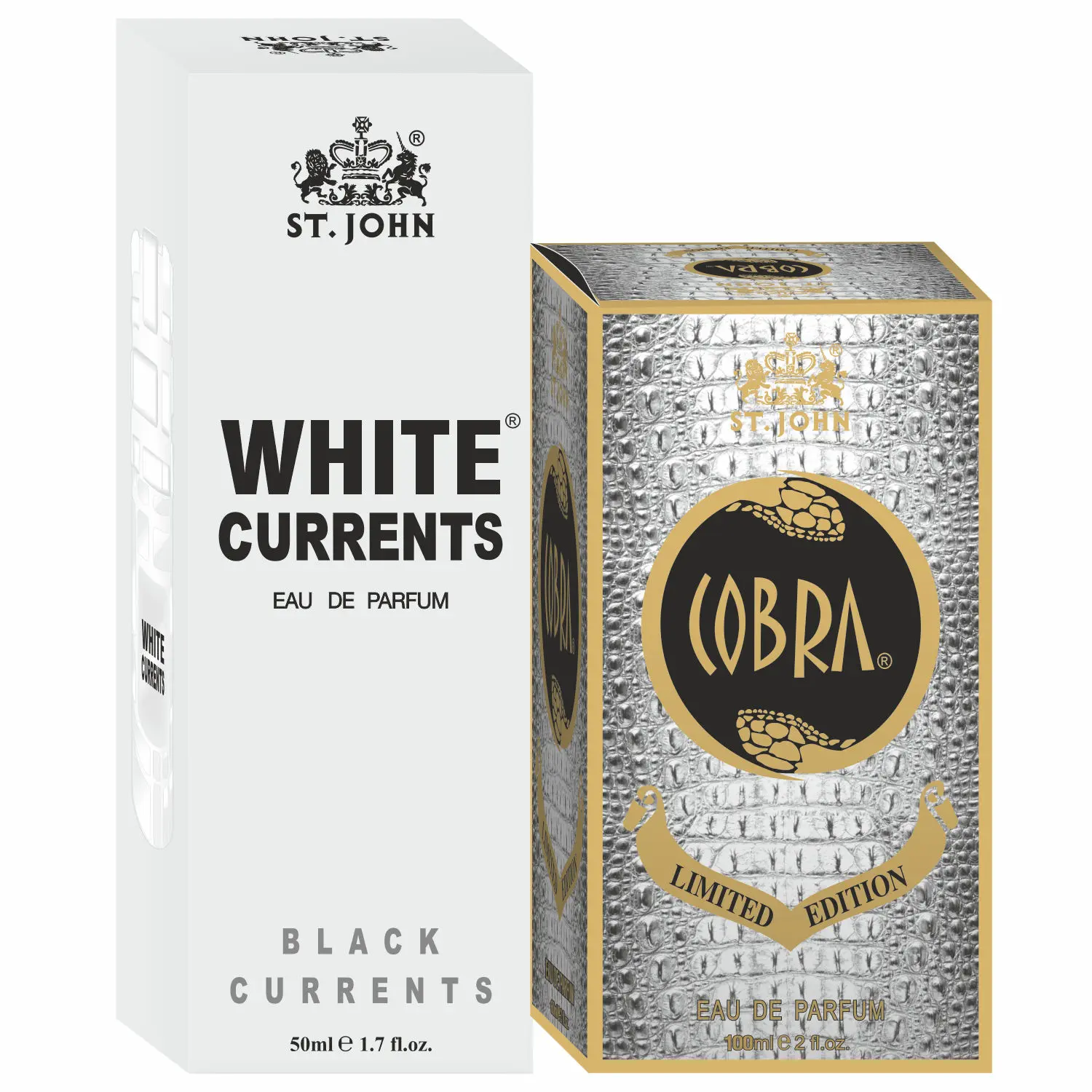 ST-JOHN Cobra Limited Edition 100ml & White Current 50ml Body Perfume Combo Gift Pack Eau de Parfum - 150 ml (For Men & Women)