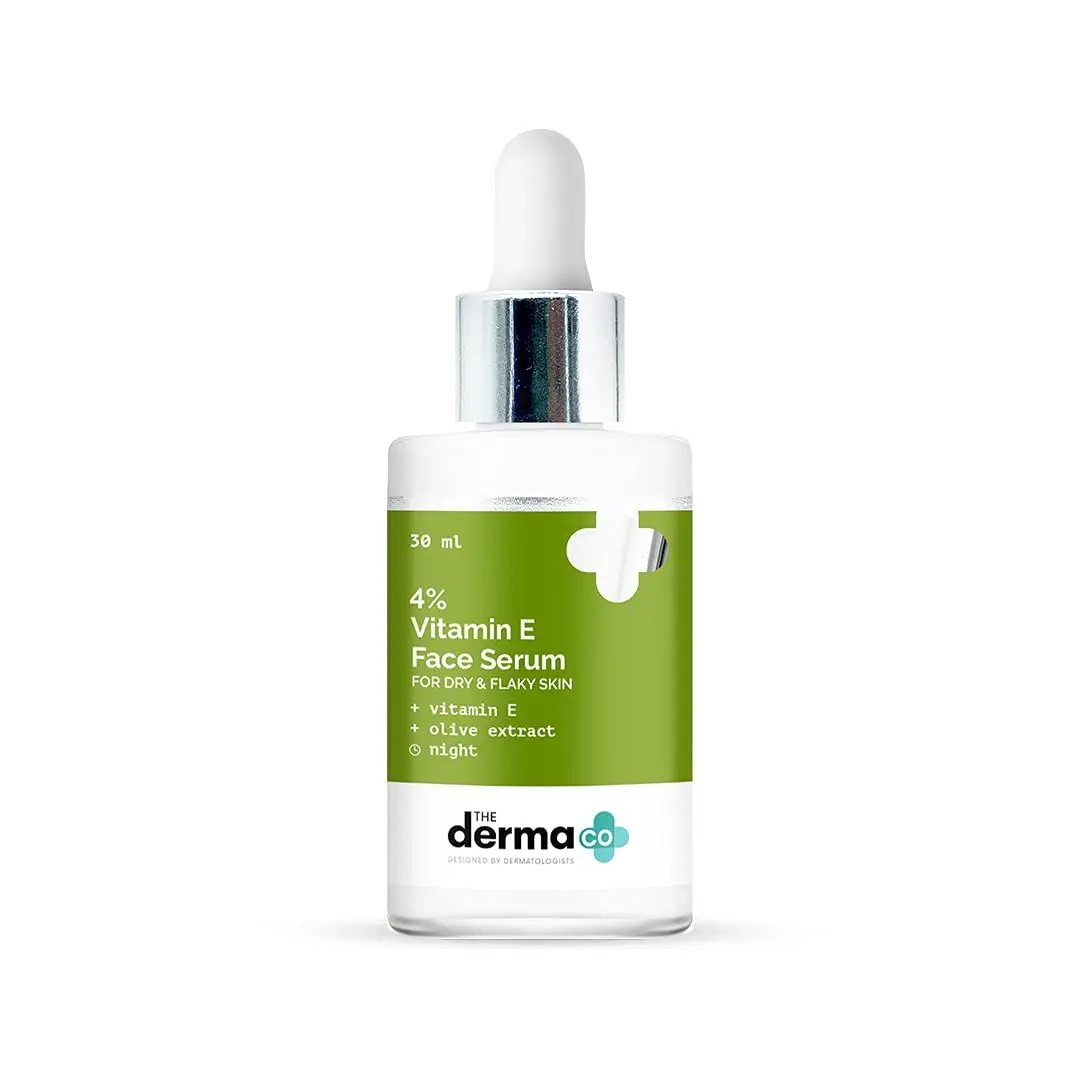 The Derma co.4% Vitamin E Face Serum with Vitamin E and Olive Extract for Dry & Flaky Skin - 30 ml