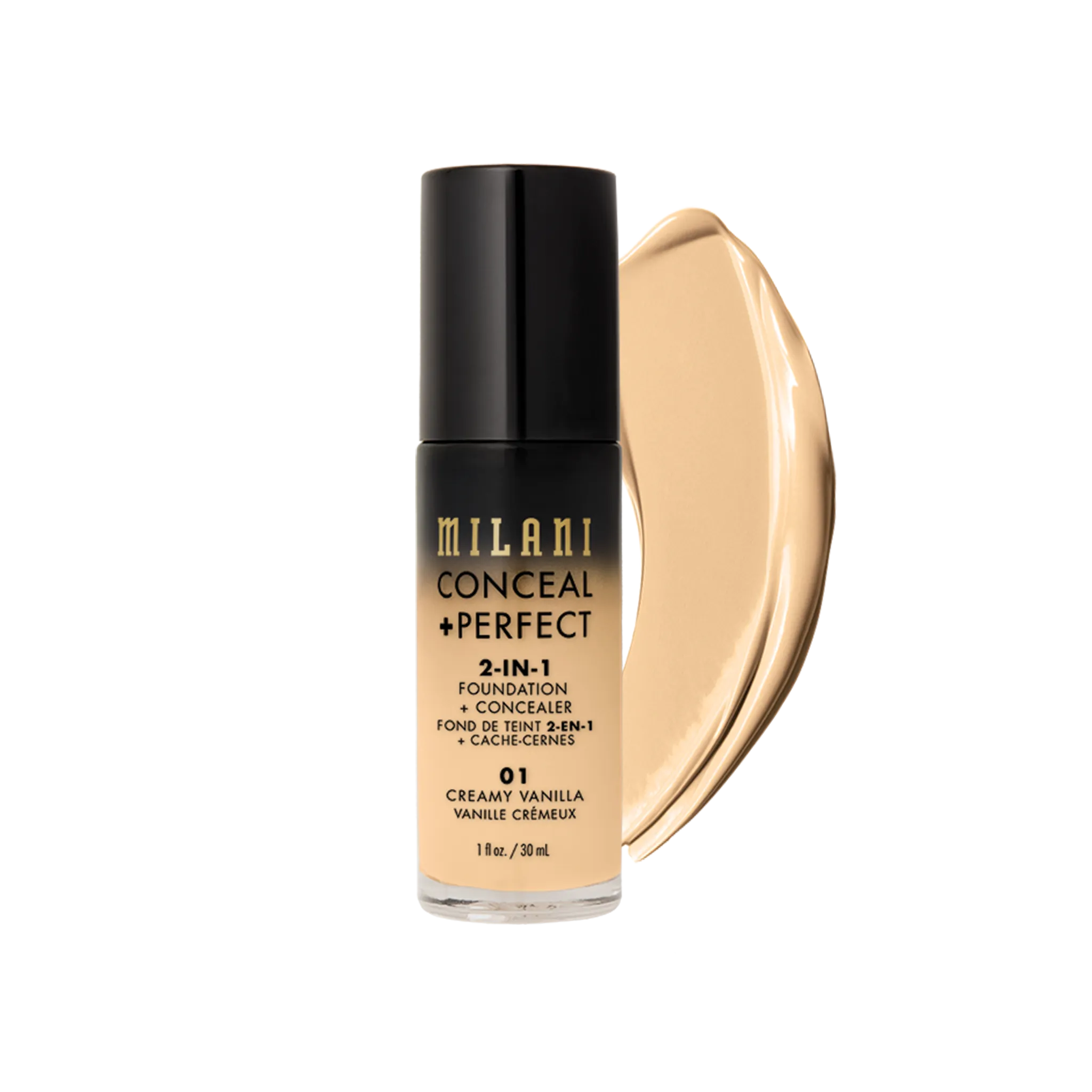 Milani Conceal + Perfect 2-In-1 Foundation + Concealer - 01 Creamy Vanilla