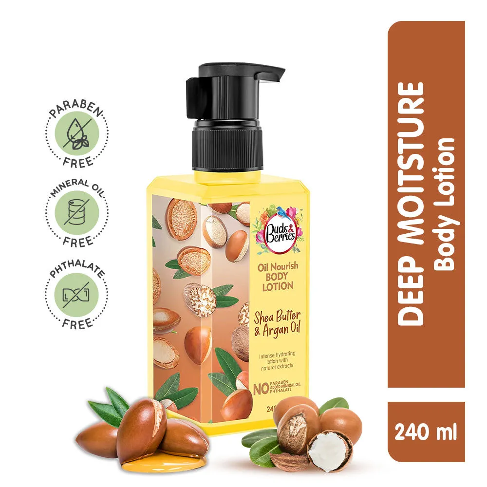 Buds & Berries Oil Nourish Shea Butter & Argan Oil Body Lotion