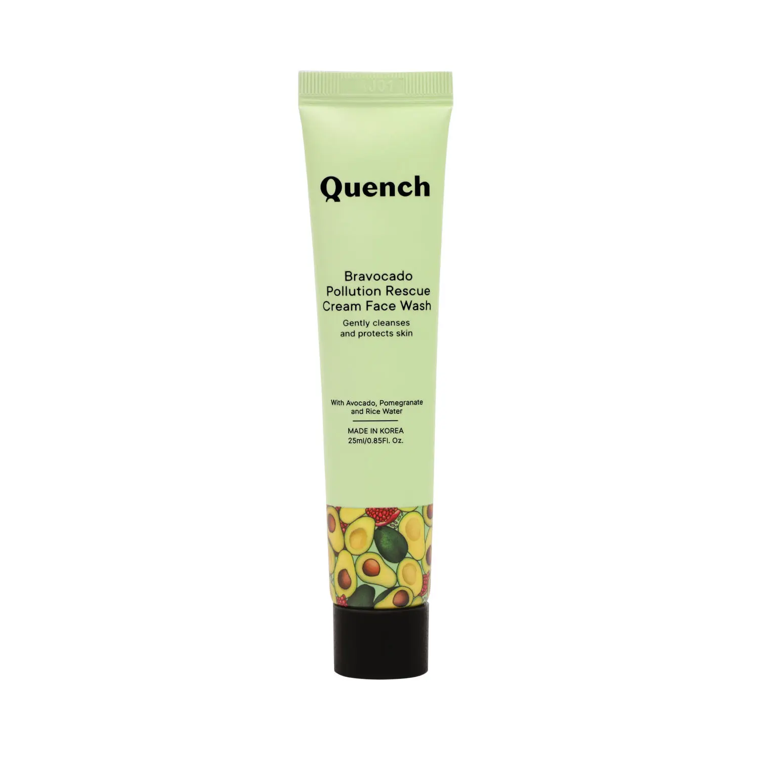 Quench Bravocado Pollution Rescue Cream Face Wash | Korean Skin care, 25ml