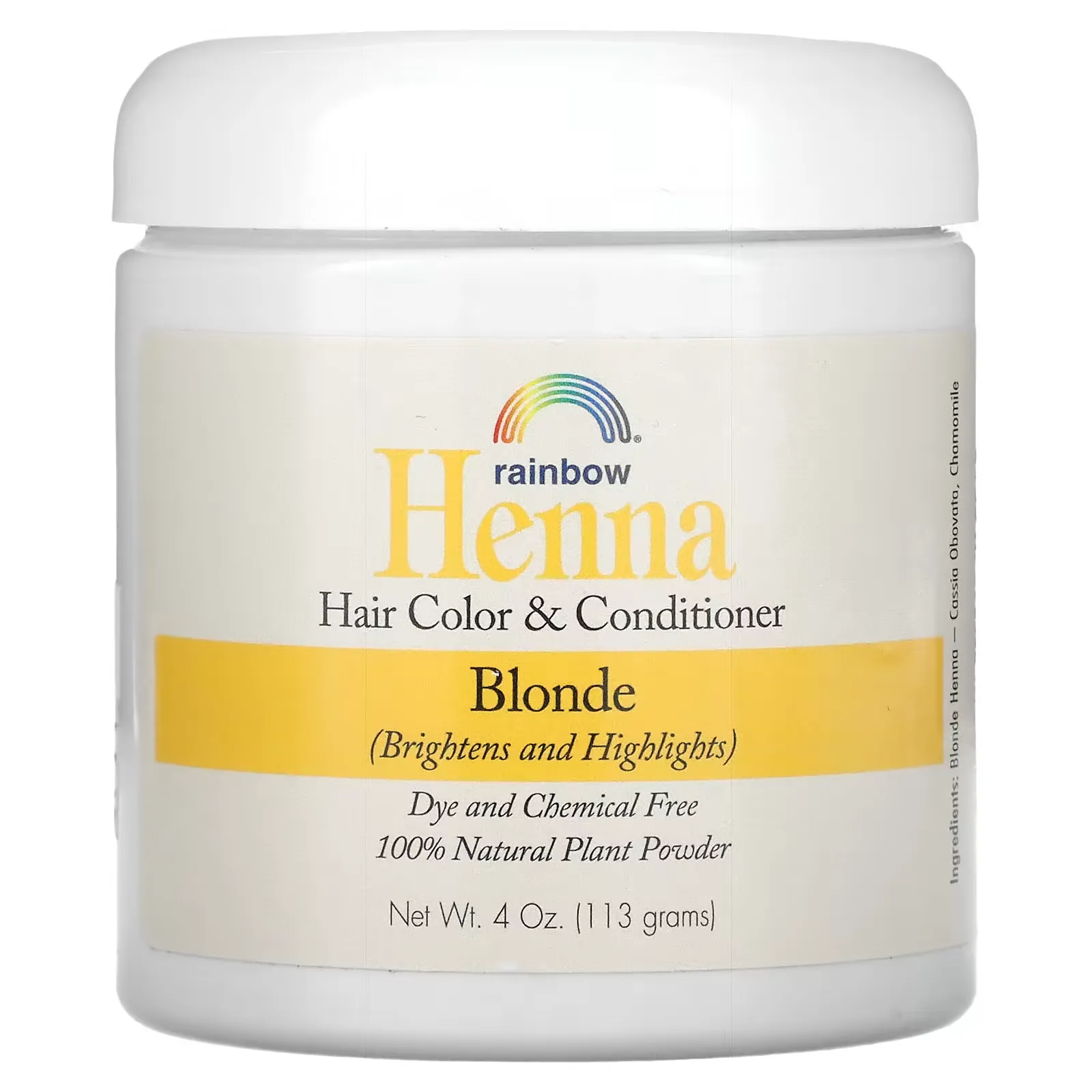 Henna, Hair Color and Conditioner, Blonde, 4 oz (113 g)