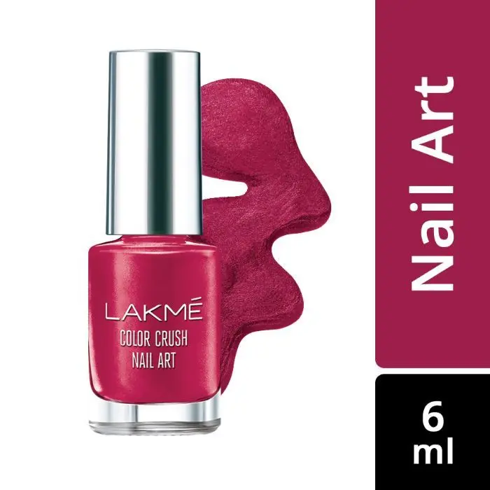 Lakme Color Crush Nail Art - Burgundy M5 (6 ml)