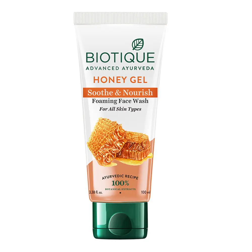 Biotique Honey Gel Soothe & Nourish Foaming Face Wash (100 ml)