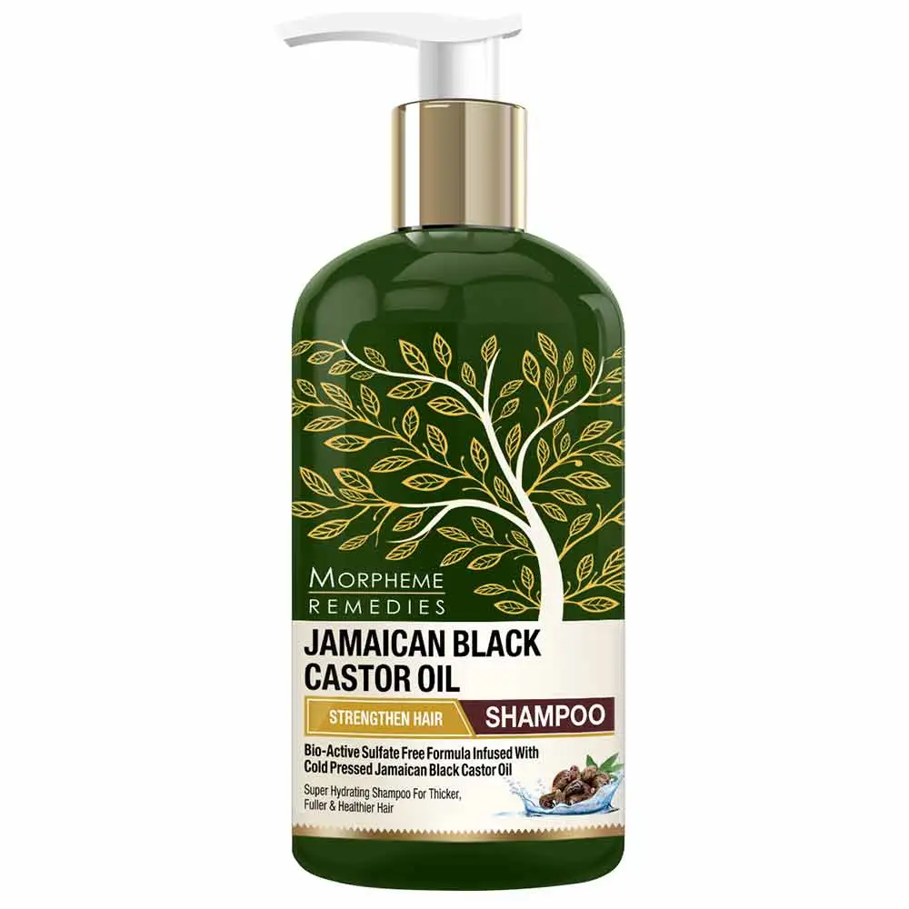 Morpheme Remedies Jamaican Black Castor Oil Strengthen Hair Shampoo,  300 ml  No SLS/Sulphate, Silicon, Paraben