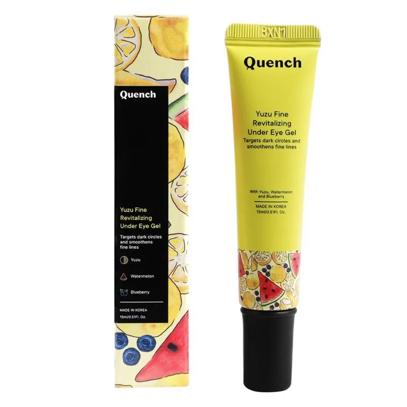 Quench Yuzu Fine Revitalizing Under Eye Gel Mini, Targets Dark Circles & Smoothens Fine Lines