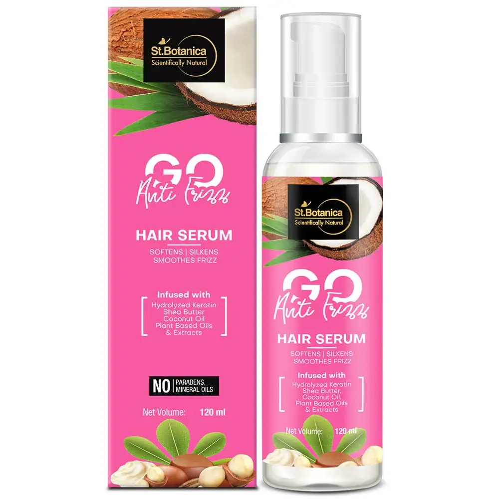 St.Botanica Go Anti Frizz Hair Serum,  120 ml  For Frizz-free Hair