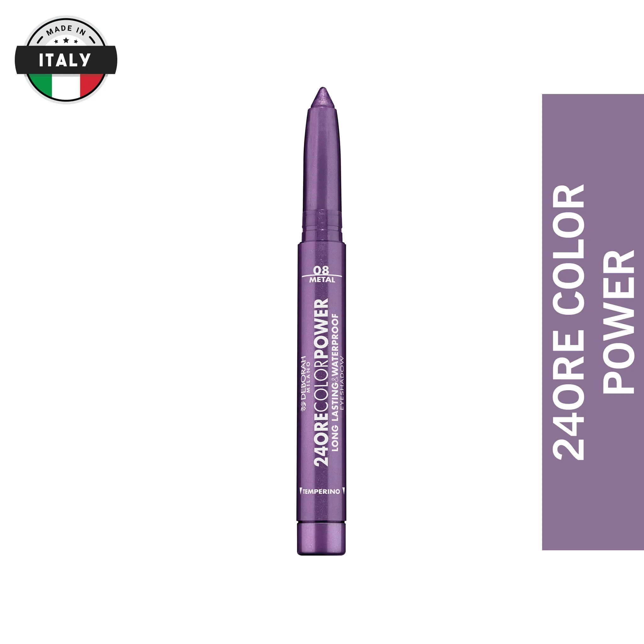 Deborah Milano 24Ore Color Power Long Lasting & Waterproof Eyeshadow - Deep Purple