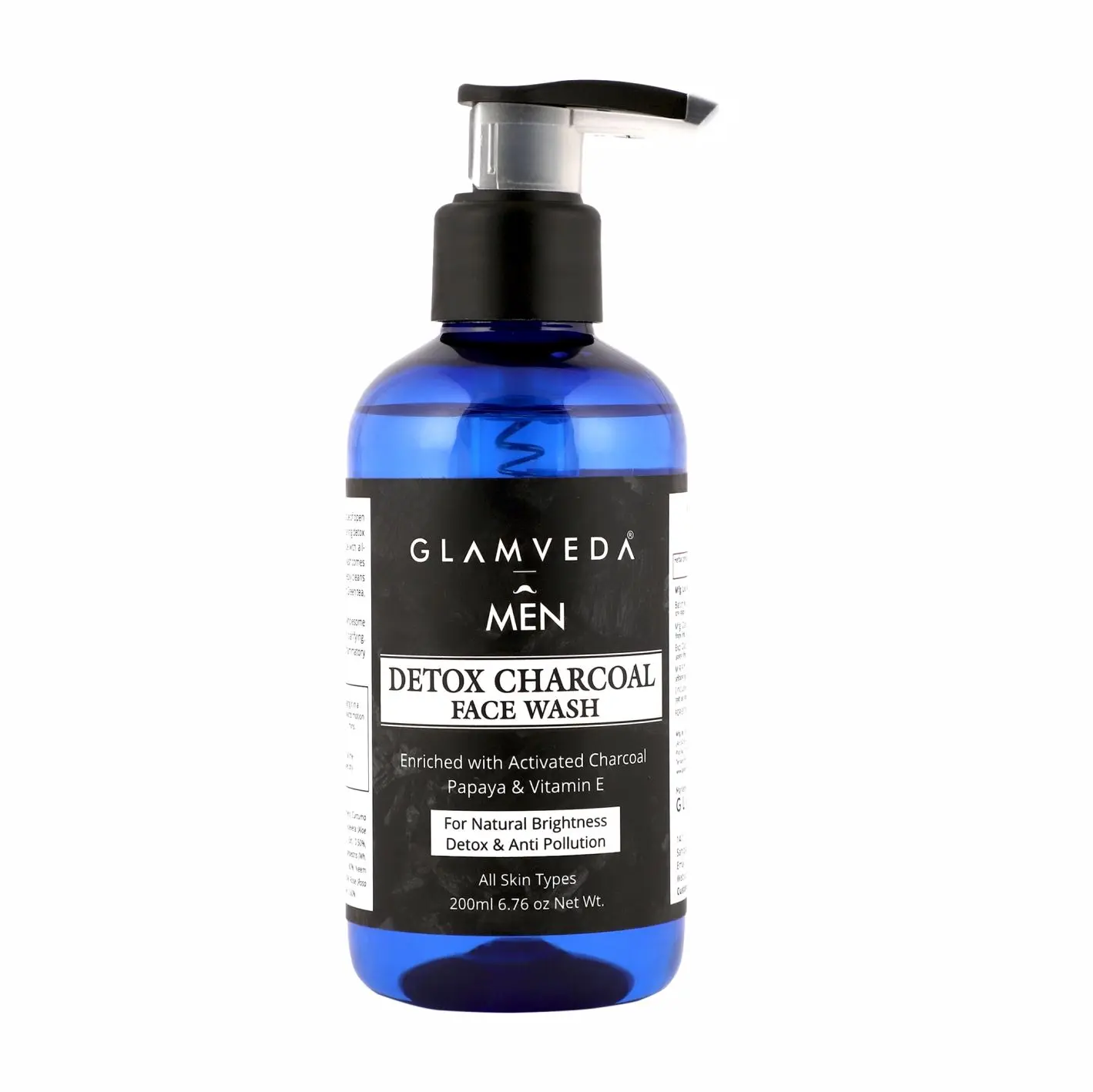 Glamveda Men Detox Charcoal Face Wash (200 ml)