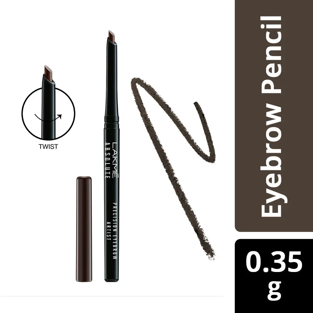 Lakme Absolute Precision Eye Artist Eyebrow Pencil - Dark Brown (0.35 g)