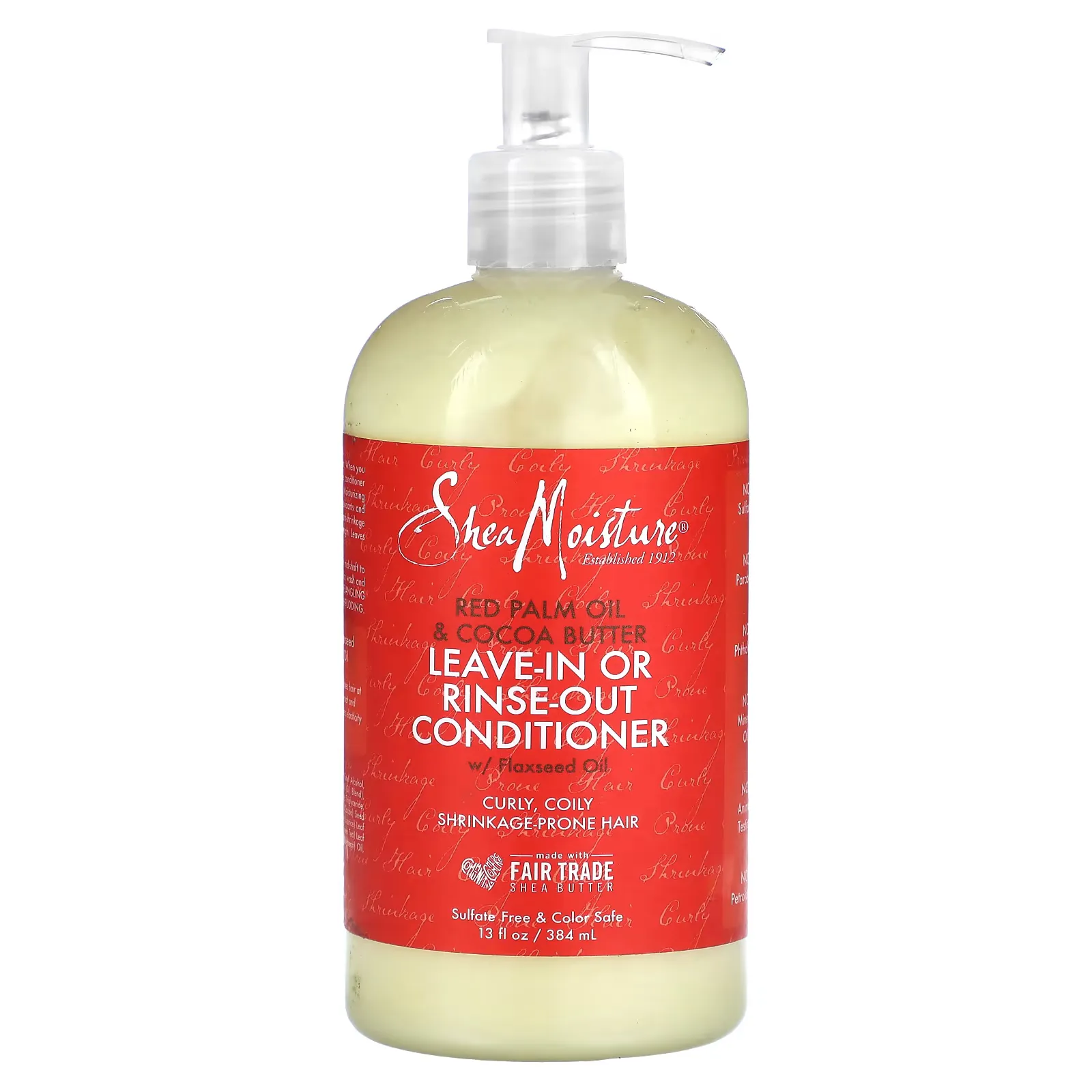 Leave-In Or Rinse-Out Conditioner, Red Palm Oil & Cocoa Butter, 13 fl oz (384 ml)