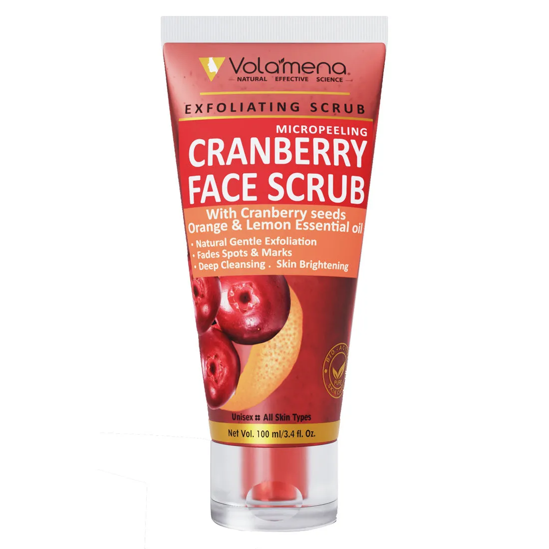 Volamena Exfoliating Micropeeling Cranberry Face Scrub