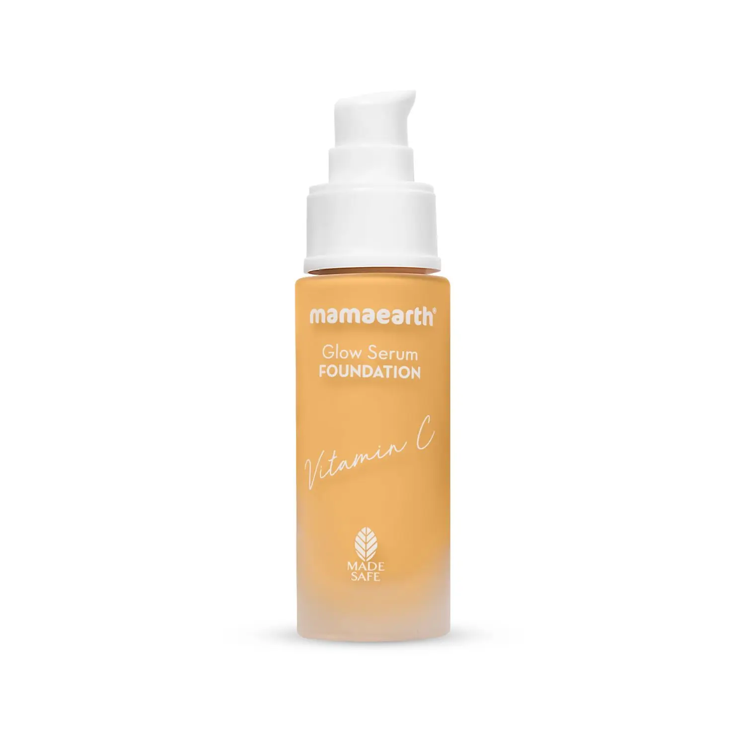 Mamaearth Glow Serum Foundation with Vitamin C & Turmeric for 12-Hour Long Stay- 02 Creme Glow (30 ml)