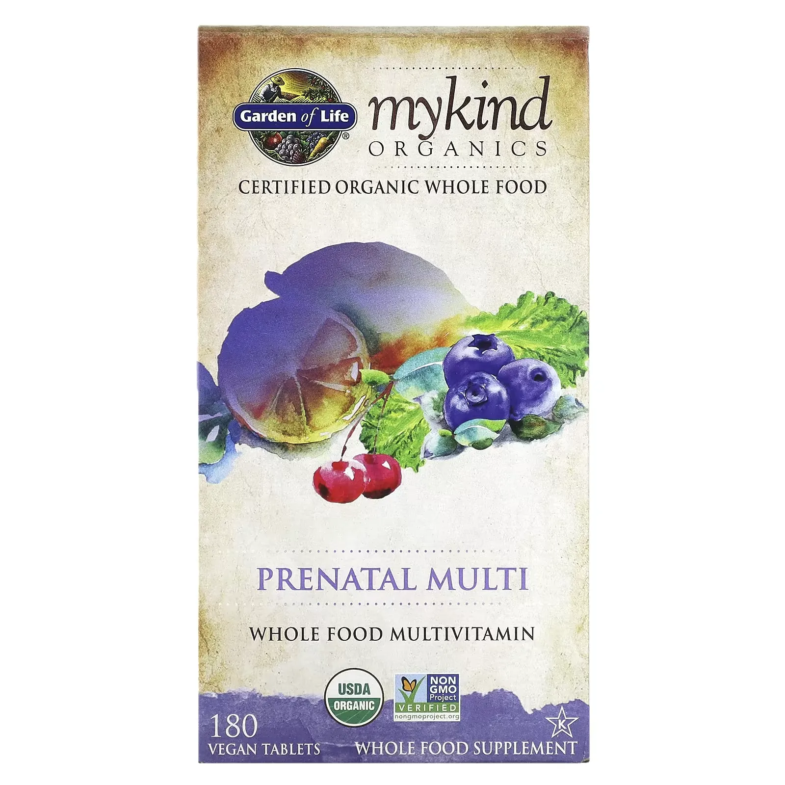 MyKind Organics, Prenatal Multi, 180 Vegan Tablets