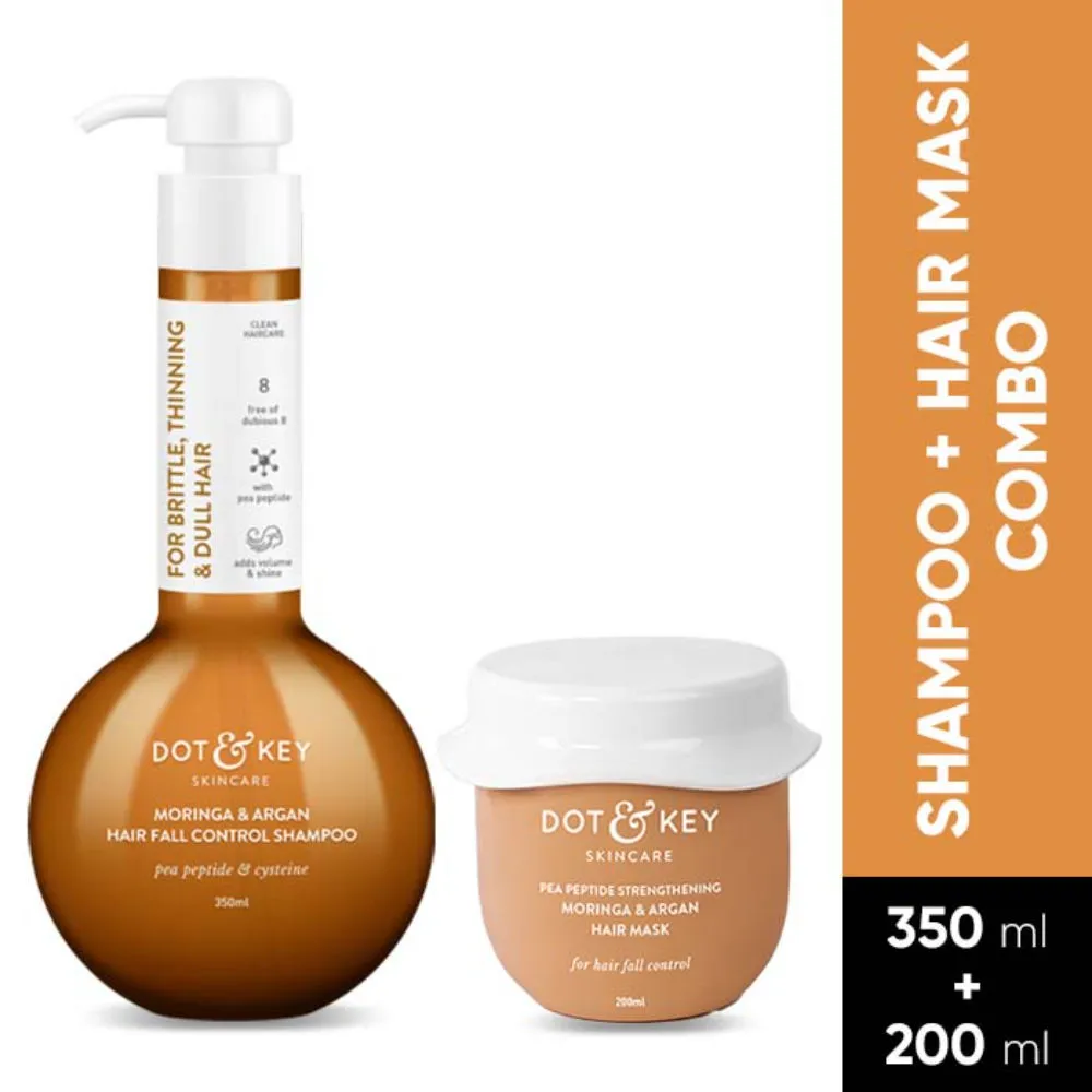 Dot & Key Hairfall Control 2-Step Regime -Shampoo (350ml) & Hair Mask (200ml) 2-Step Routine