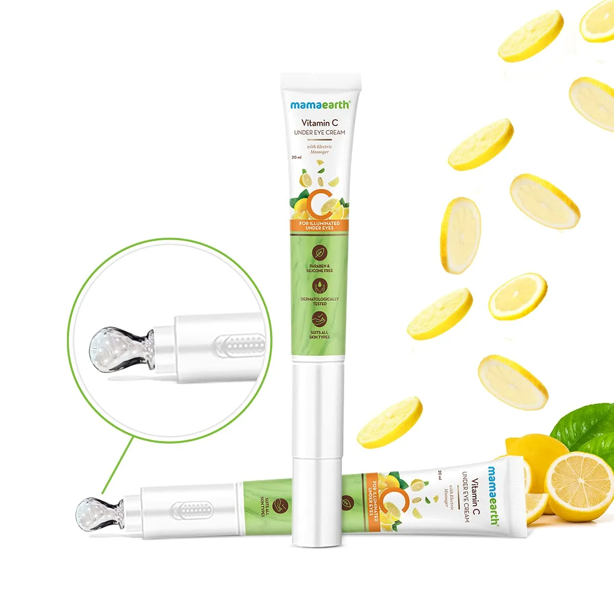 Mamaearth Vitamin C Under Eye Cream For Dark Circles- For Illuminated Under Eyes