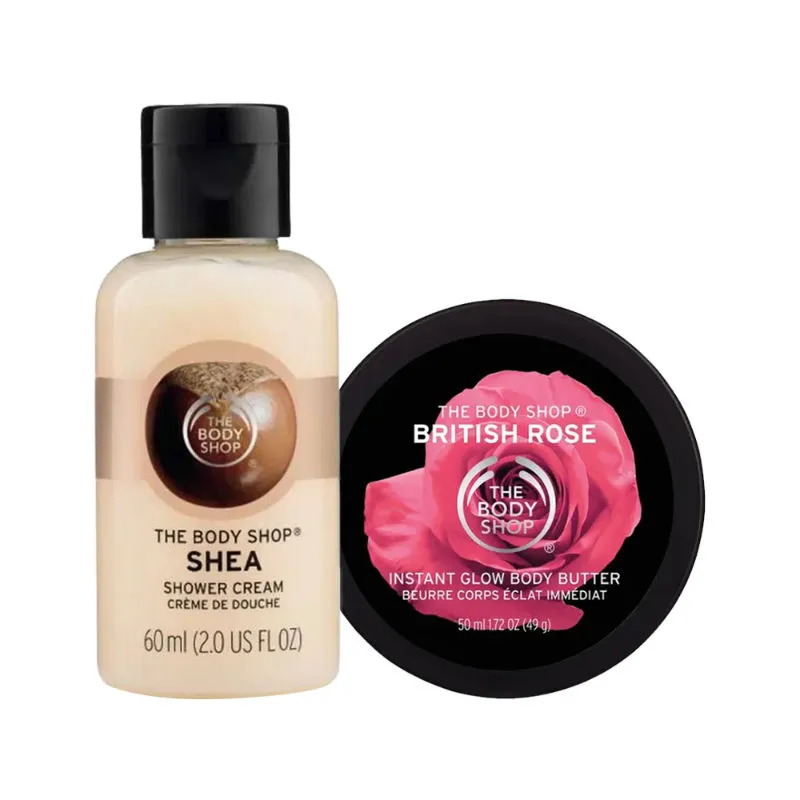 The Body Shop Shea Shower Gel & British Rose Body Butter