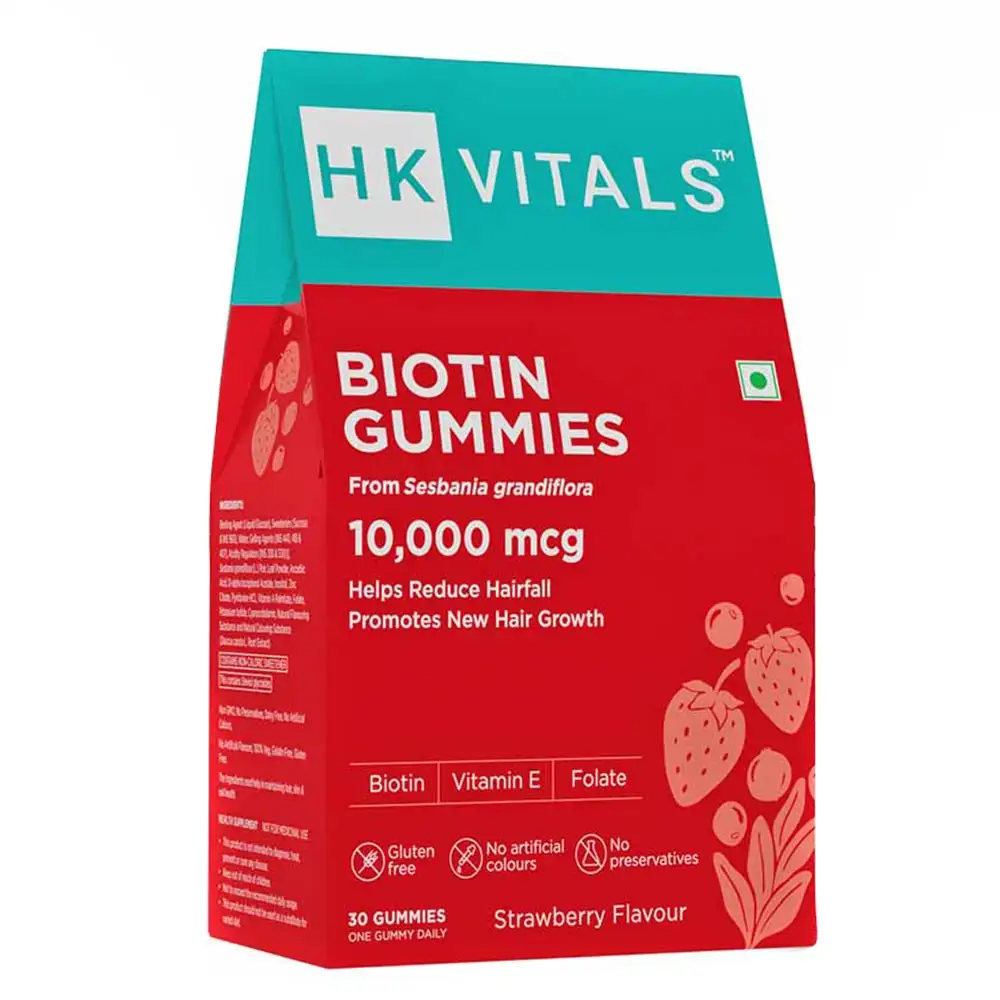 Healt HK Vital Biotin,  30 gummies  Strawberry