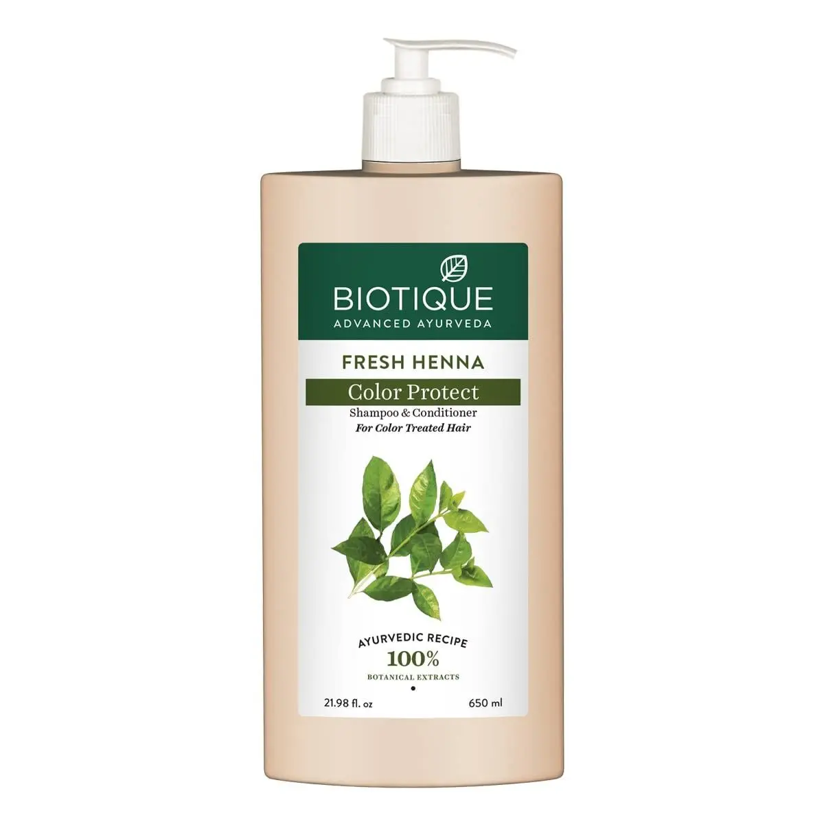 Biotique Fresh Henna Colour Protect Shampoo with Conditioner 650ml