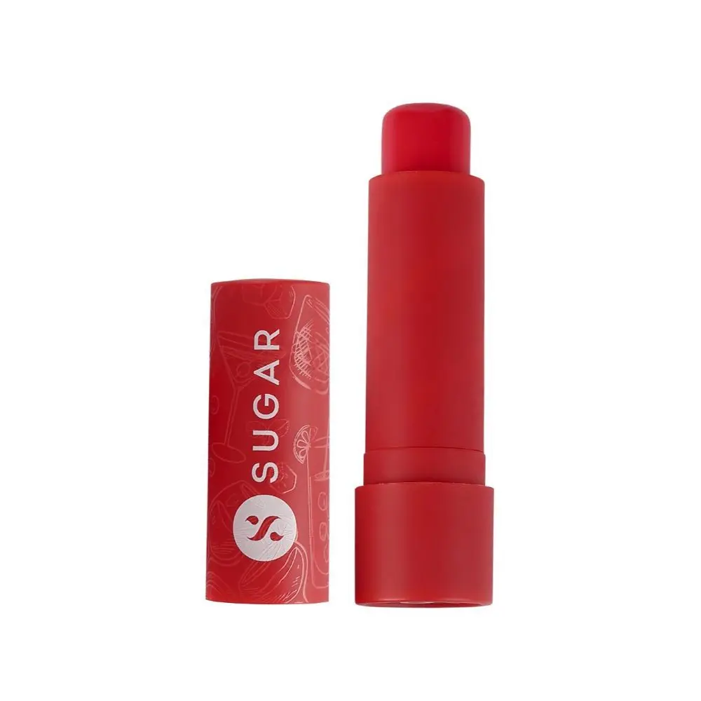 SUGAR Cosmetics - Tipsy Lips - Moisturizing Balm - 02 Cosmopolitan - 4.5 gms - Lip Moisturizer for Dry and Chapped Lips, Enriched with Shea Butter and Jojoba Oil