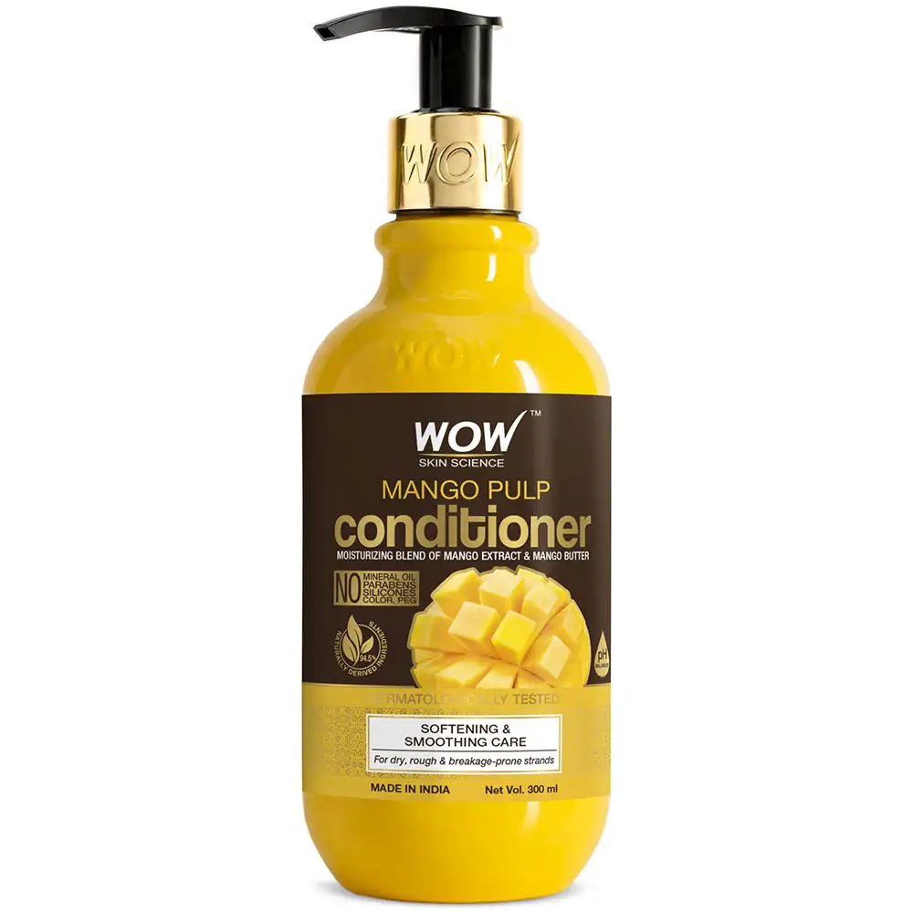 WOW Skin Science Mango Pulp Conditioner,  300 ml  for Dry, Rough & Breakage-Prone Strands