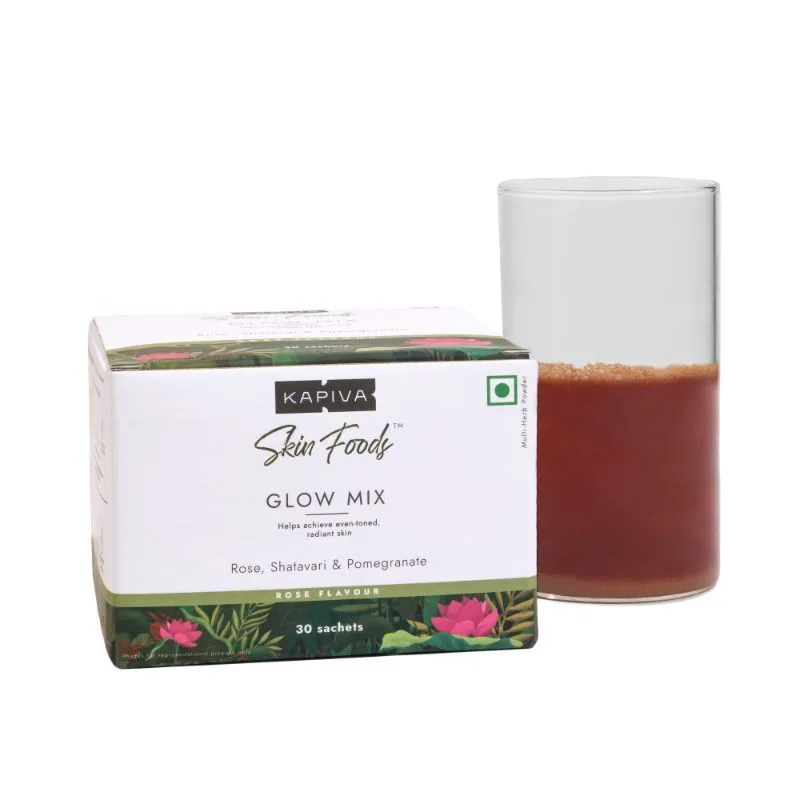 Kapiva Ayurveda Skin Foods Glow Mix - Rose Flavour