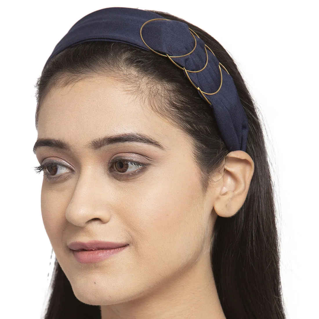 Ferosh Navy Blue Multiple Rings Hairband