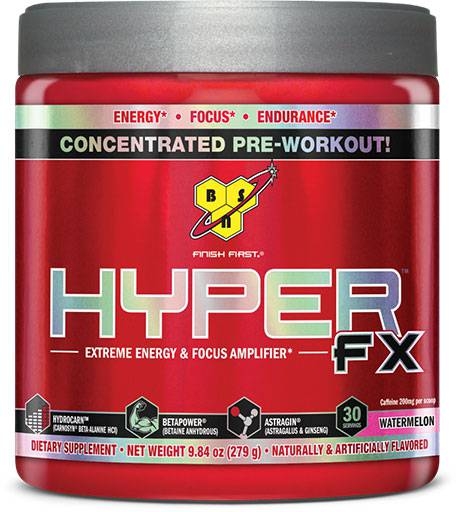 Hyper Fx Pre-Workout By BSN, Watermelon 30 Servings