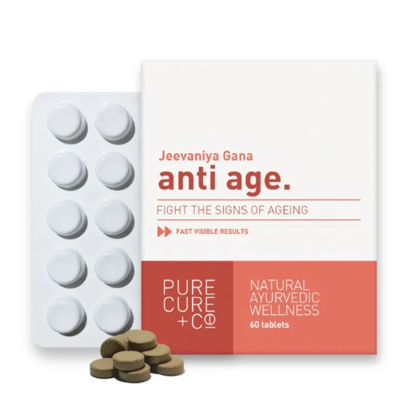 Pure Cure + Co. Jeevaniya Gana Anti Age Fight The Signs Of Ageing (60 Tablets)