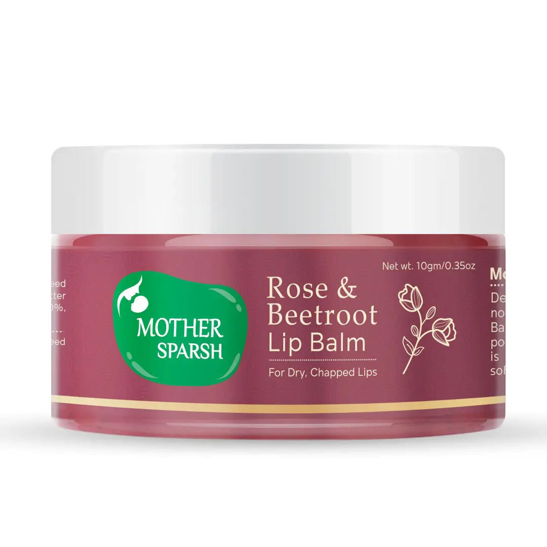 Mother Sparsh Rose & Beetroot Lip Balm for Dry & Chapped Lips -10 gm