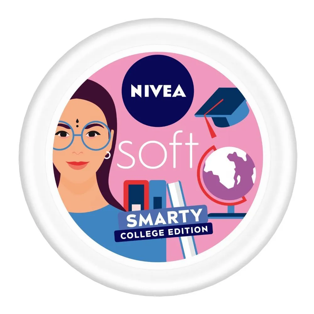 Nivea Soft Moisturizer For Face, Hand & Body, Non Sticky Cream, Smarty College Edition