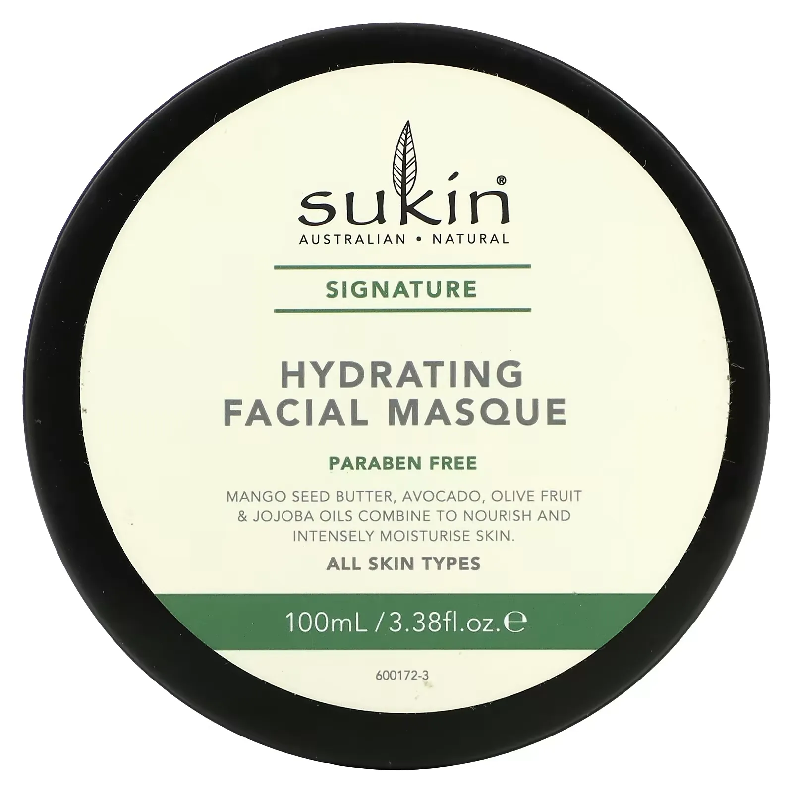 Hydrating Facial Masque, All Skin Types, 3.38 fl oz (100 ml)