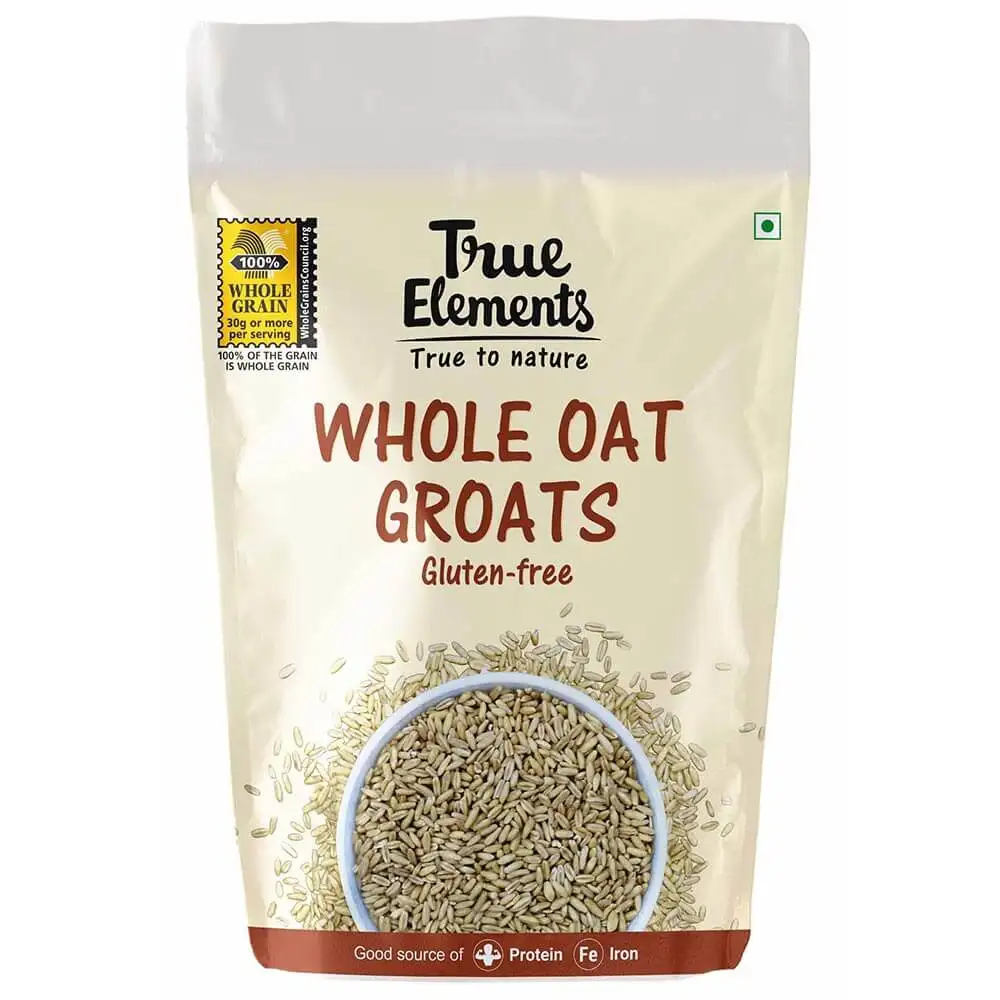 True Elements Whole Oat Groats,  Unflavoured  0.5 kg