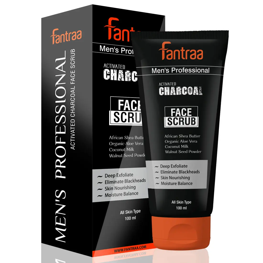 Fantraa Activated Charcoal Face Scrub (100 ml)