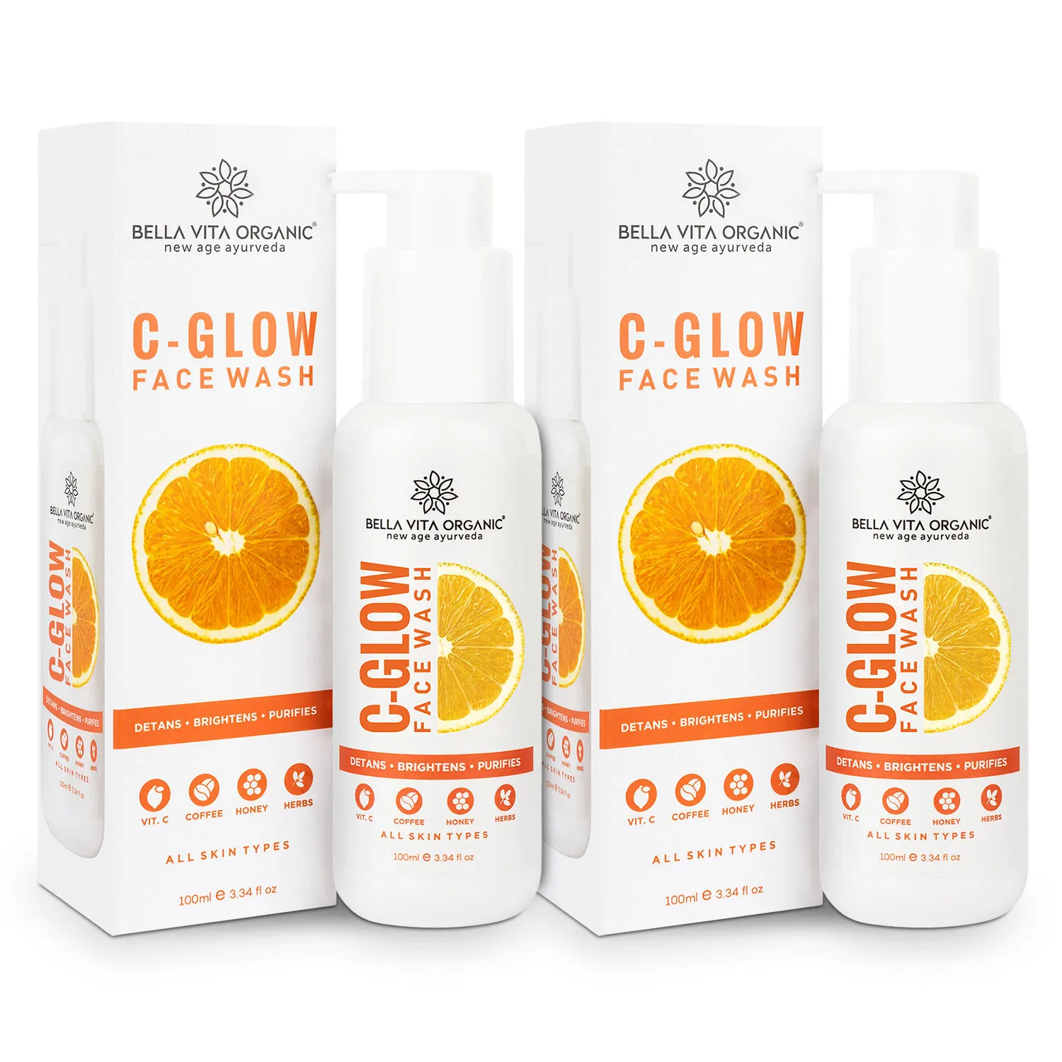 Bella Vita Organic Vitamin C Glow Face Wash - Pack of 2