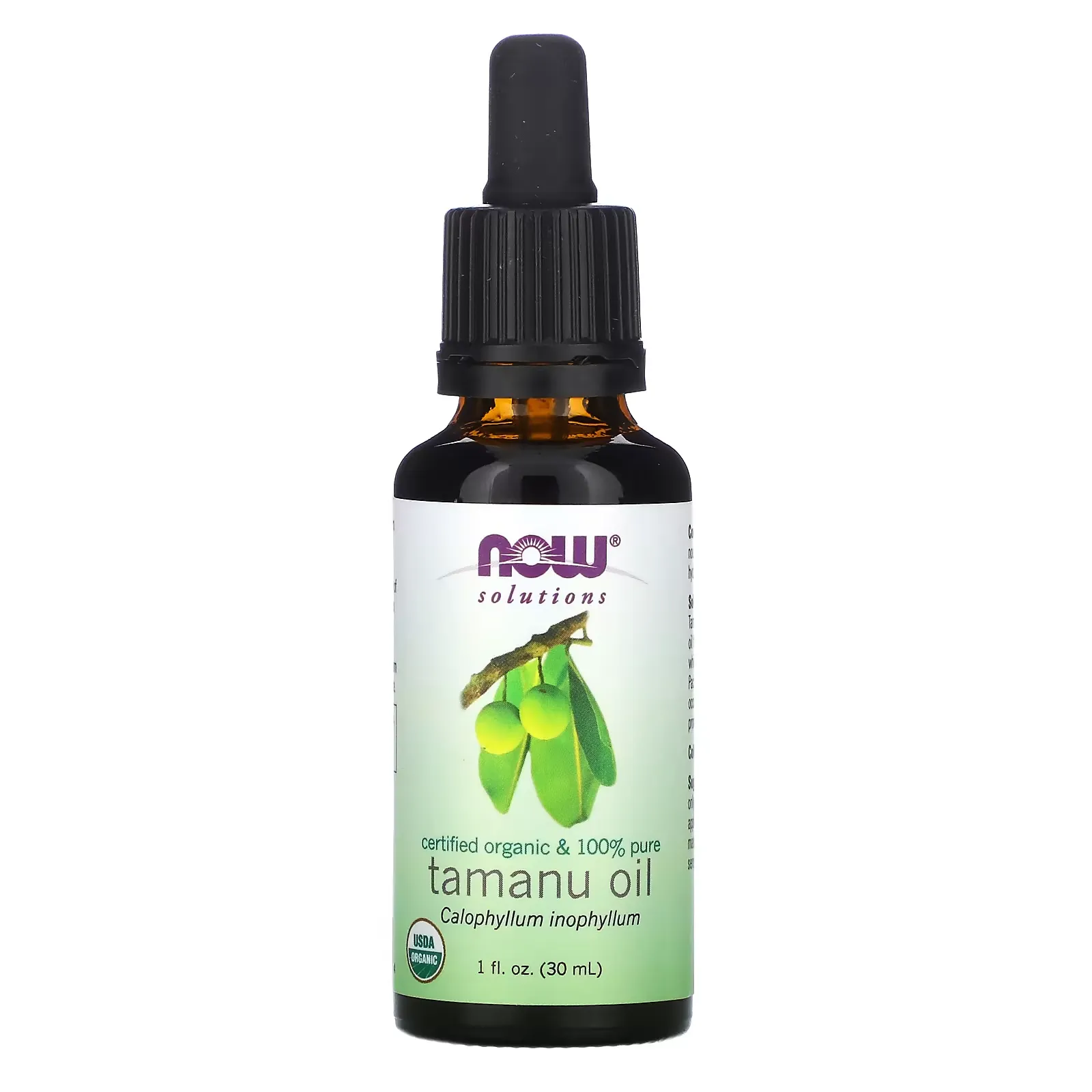 Solutions, Certified Organic & 100% Pure, Tamanu Oil, 1 fl oz (30 ml)